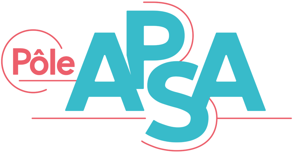 pole apsa logo couleur bleu et rouge